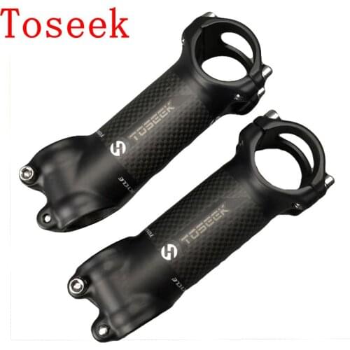 TOSEEK Bike Stem Carbon MTB Road Bicycle Stem 31.8mm Angle 6 / 17 Length 60/70/80/90/100/110/120mm bicycle parts