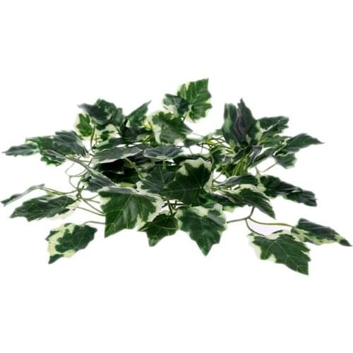 Reptile Box Lizards Terrarium Artificial Vine Decoration Lizard Fake Plants Green Leaves