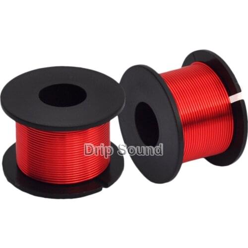1pcs 1.8mm 0.5mH-5mH Speaker Crossover Audio Amplifier Inductor 4N Oxygen-Free Copper Wire Coil #Red