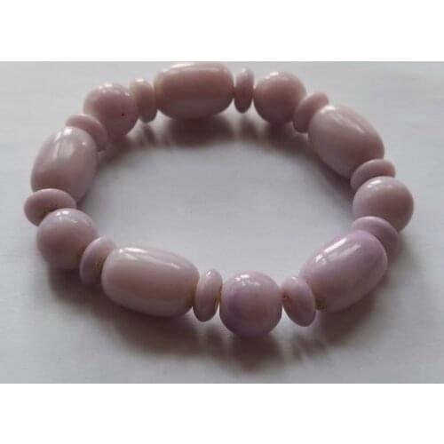 10 pcs Handmade Beaded Round Style Vogue Glass Beads Stretch Bracelet Bangle
