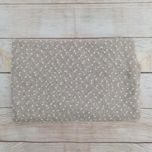 150*50cm Photo Shoot Props Newborn Baby Soft Knitted Small Bobble Wraps for Infant Photography Accessories Basket Filler