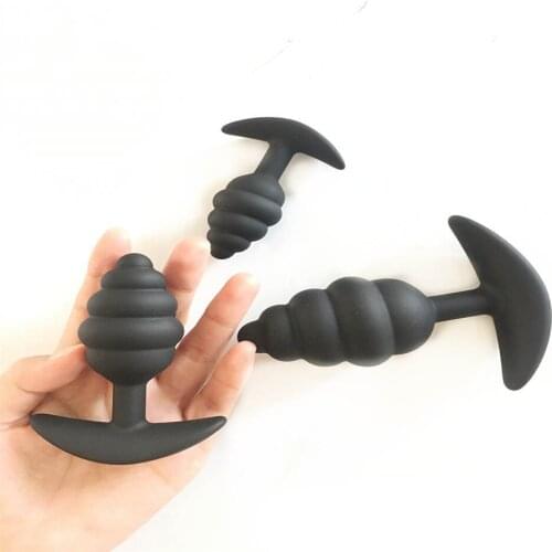 3 Pcs Silicone Anal Plug Prostate Massager Adult Toys Butt Plug Dildo Sex Toys For Woman Men Anal Dilator Anal Training Sex Toys