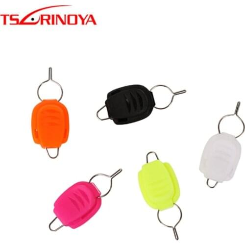 TSURINOYA 4Pcs Baitcasting Reel Line Holder Clip Fishing Line Buckle for Drum Cast Fishing Reels Fishing Accessories Tackle Tool