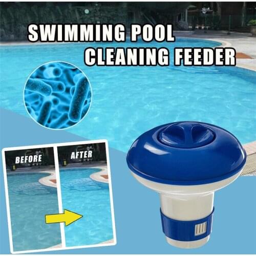 4PC Swimming Pool Cleaner Dosing Device Blue and White Floating Swimming Pool Chlorine Distributor
