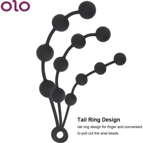 OLO Pull Anal Beads Butt Stimulation G-spot Vestibular Anal Plug Anal Toys Sex Toys For Woman Men Extra Long Huge Anal Plug