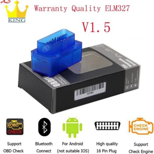 Bluetooth Mini ELM327 V1.5 OBD Scanner elm327 Code Reader ELM 327 Car Diagnostic Tool For Andriod free ship