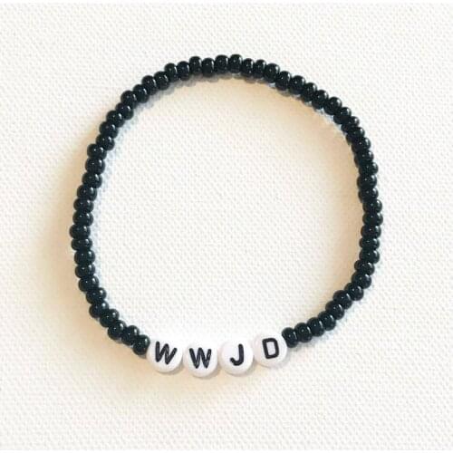 1pc WWJD Bracelet, Religions Bracelet, What Would Jesus Do Bracelets, Christian Jewelry, Religious Jewelry, Religious