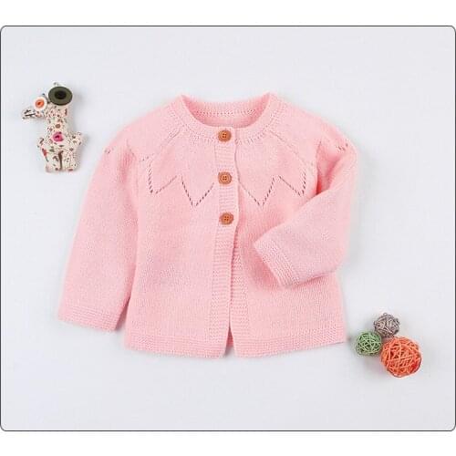 Baby Sweater For Girls Autumn Knitted Baby Girls Jacket and Coat Newborn Baby Girls Cardigan Coat Cotton Baby Girls Pullover