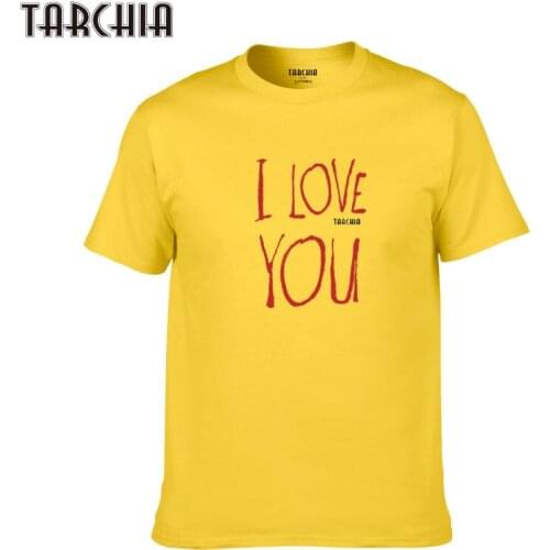TARCHIA 2010 I Love You New Summer Famous T-Shirt Cotton Tops Tees Men Short Sleeve Boy Casual Homme Tshirt T Plus Fashion