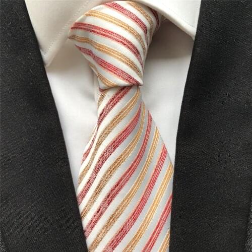 10 cm Width New Designer Mens Formal Ties Jacquard Woven Neck Tie Corbatas with Fashion Stripes