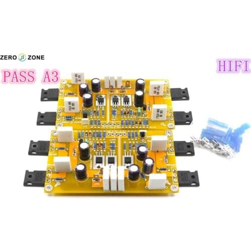 GZLOZONE PASS A3 Single-Ended Class A Power Amplifier Kit Finished Board 30W+30W Supports balanced and unbalanced inputs