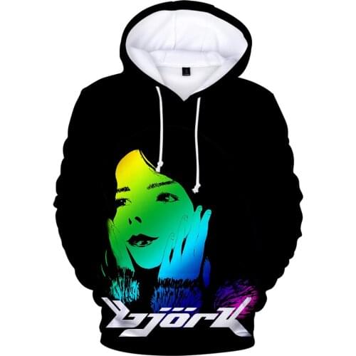 2020 New Bjork 3D Hoodies Men/women Autumn/Winter Fashion Hip Hop Hoodie Casual Sweatshirt 3D Print Bjork Unisex Sweatshirts