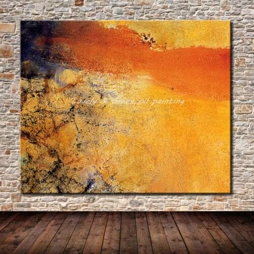 Mintra Paintings HandPainted Modern Abstract Canvas Oil Painting Wall Art Picture For Living Room Home Decoration No Framed Gift