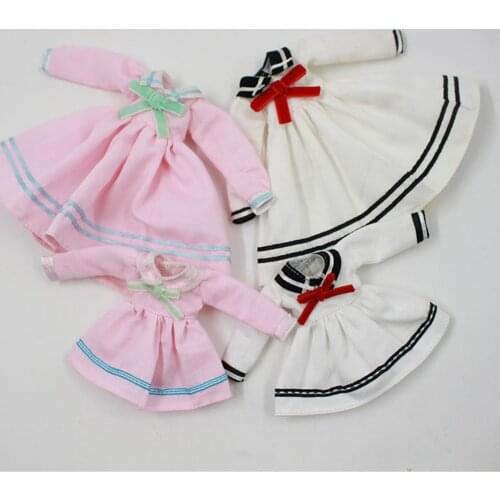 DBS Doll clothes Student dress,suitable for 1/6 30cm joint body,20cm middie blyth doll