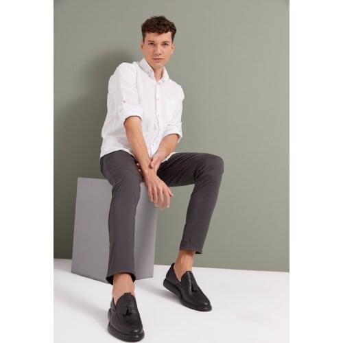 Zia Men 'S Black Genuine Leather Shoes