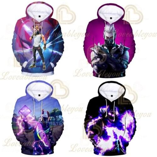 New Arrival 3D Hoodies Sweatshirt High Quality Pullover Fortnite Men/women Autumn Winter Hoodies Sportswear