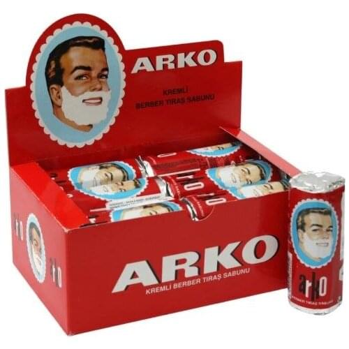 ARKO shaving soap sticks hairdressing cream foam foam safety razor shaving brush White easy casual 75 W x 12 PCs