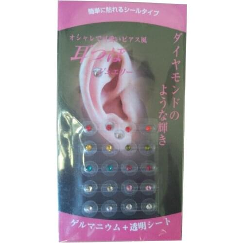 New acupuncture ear massage crystal magnetic ear beads ear acupoint stickers ear pressure seeds