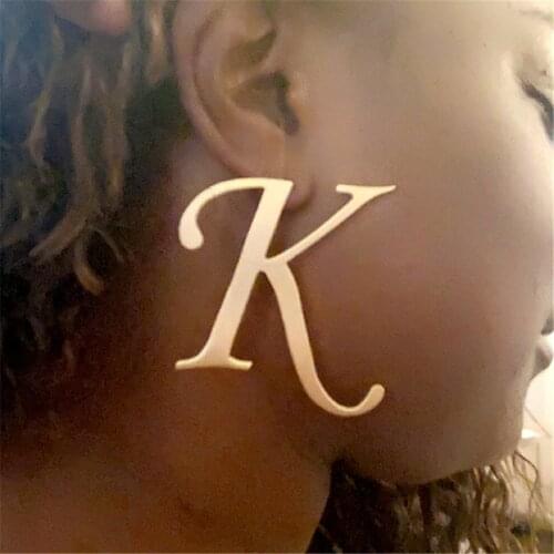 Personalized Custom Letter Earrings Initial Earring Custom Name Gold Stud Earrings Personalized Gift Jewelry for Women Girls