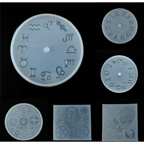 Silicone Mold Clock For Jewelry 10/15cm Small And Big Size Clock Resin Silicone Mould Handmade Tool DIY Epoxy Resin Molds