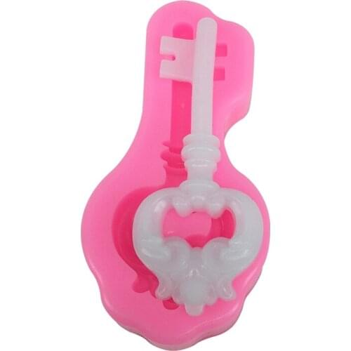 Key Shaped Silicone Mold For Car Pendant Gypsum Plaster Molds Cake Decoration Fondant Mold