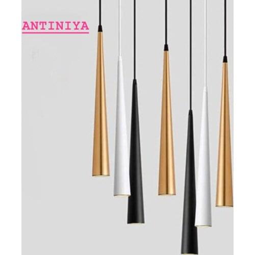 Dimmable COB Cone LED Modern pendant light Aluminum&metal home 7W 9W 12W 15W hang lamp living room bar cafe droplight fixture