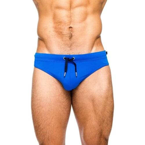 Patchwork push-up pad sexy mans Brand swimming swim trunks low waist swimming gay briefs swimwear boxers Summer Beach Short 093