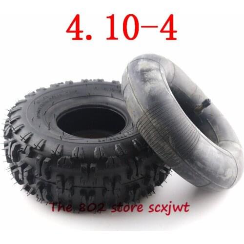 Lightning shipment 4.10/3.50-4 410/350-4 ATV Quad Go Kart 47cc 49cc Chunky 4.10-4 Tire inner tube Fit All Models 3.50-4 4" tyre