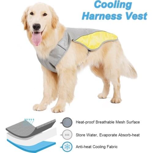 Dog Cooling Vest Clothes Ropa Perro Para Pet Roupa Harness Chalecos Costume Puppy Summer Mesh Anti-heatstroke Breathable Vests