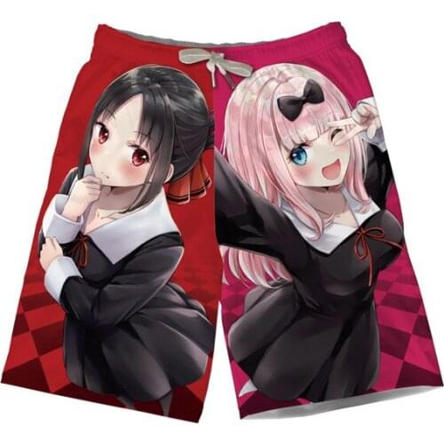 2021 Anime Kaguya Sama: Love Is War 3D Print Shorts Pants Men / Women Unisex Pockets Jogger Fitness Dropshipping Sweatpants