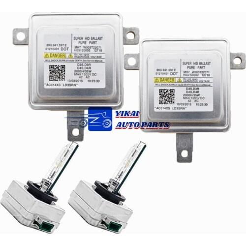 2x New For Audi Xenon Ballast & D3S Bulb Kit Light Computer Module 8K0.941.597 E