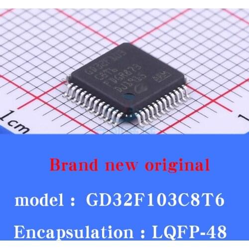 5 PCS / GD32F103C8T6 LQFP-48 Brand new original 32-bit microcontroller Microcontroller IC