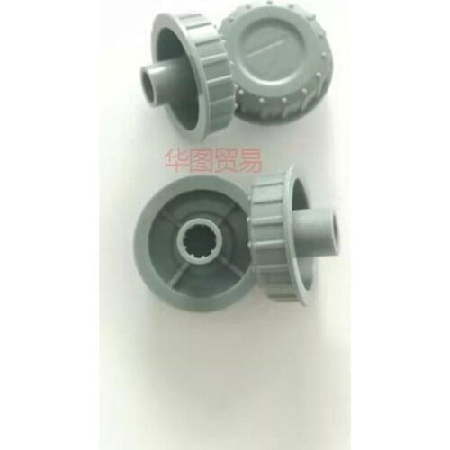 5pcs gray convex hole plastic knob cap 25.5 *13.8mm / knurled shaft potentiometer encoder switch cap plastic cover audio volume