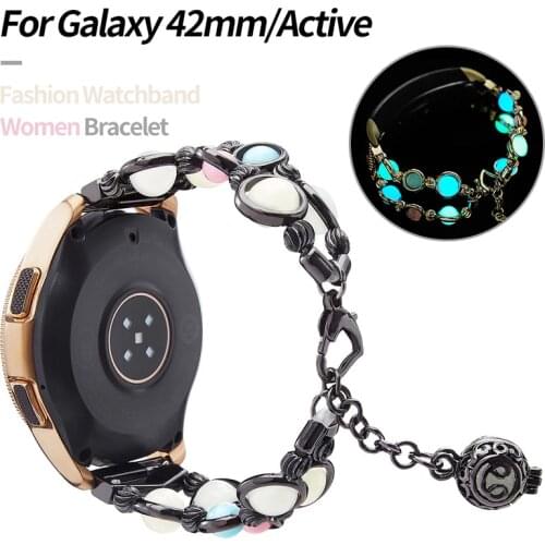 20mm Women Bracelet for Samsung Galaxy Watch 3 41mm Band 42mm/Active 2 1 Strap for Garmin Vivoactive 3/Vivomove HR/Venu/SQ Belt