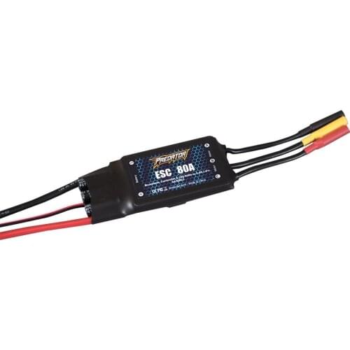 FMS 1.4m 1400mm BF109 Speed Controller ESC 80A with 5A SBEC 4S 6S RC Airplane Model Hobby Plane Parts Bf 109 Predator