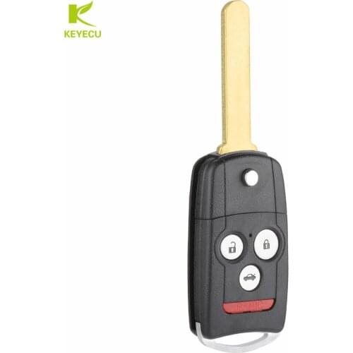KEYECU New Replacement Remote Key Fob 4 Button 313.8MHz ID46 Chip for Acura MDX RDX 2007-2012 FCC ID: N5F0602A1A