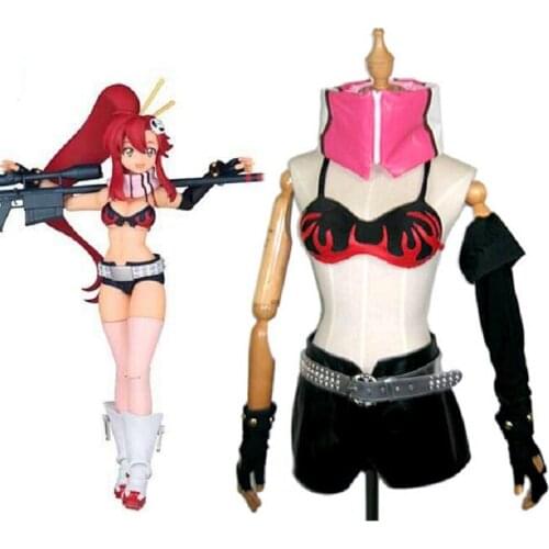 Unisex Japan Anime Cos Tengen Toppa Gurren-Lagann yoko Cosplay Costume