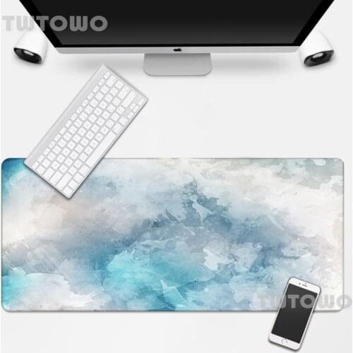 Blue Sky Adds White Cloud Scenery New HD Mouse Pad Lovely Anti-slip Soft Cartoon Natural Rubber Home Office Decoration MousePad