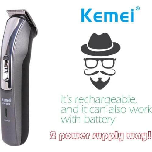 Kemei Hair Clipper Electric Trimmer Hair Cutting Beard Trimmer Shaving Machine Rechargeable Hair Trimmer Shaver Razor KM-2512