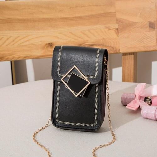 Fashion PU Leather Small Flap Bag Mobile Phone Pouch Women Shoulder Bag Crossbody Bag Lady Handbag Purse bolsa feminina Pocket