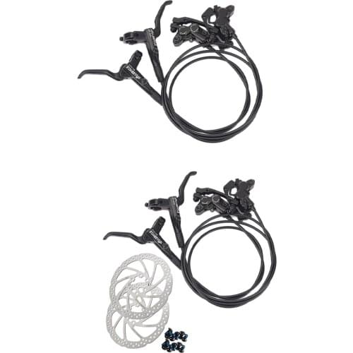 4 Piston Mountain Bike Bicycle Hydraulic Disc Brake Set For MTB Bike Downhill Cycling Accessories