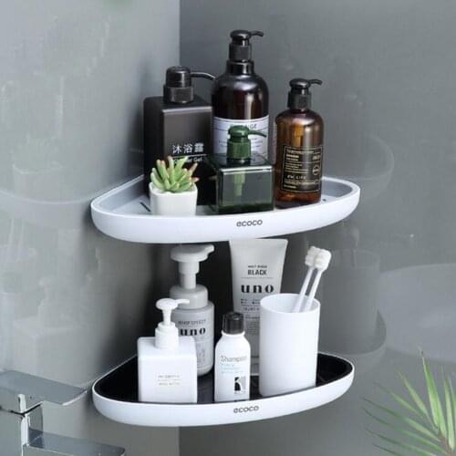 Wall-mounted Bathroom Storage Rack Seasoning Storage Organizer Shelf Lotions Housekeeper For Kitchen Bathroom Accessories