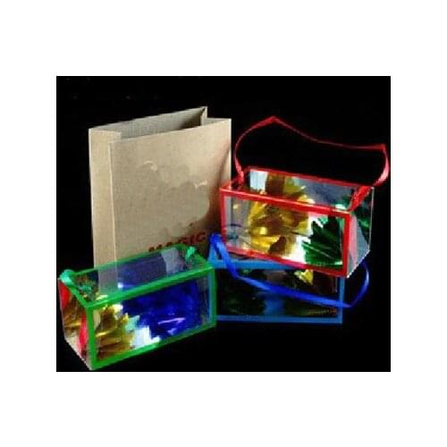 Size super bag Medium Size Super Paper Bag Appearing Flower From Empty Box Stage Magic Tricks Dream Bag Large Illusion