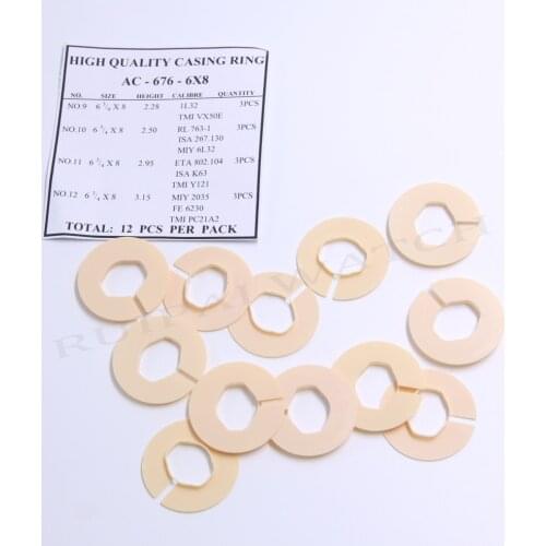 T-676-6X8 6-3/4 Watch Parts Watch Movement Case Ring