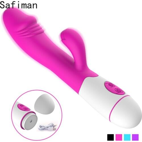 HEYIYI USB Vibrator G Spot AV Vibration Silicone Waterproof Erotic toys Sex shop Female Masturbation Adult Sex Products