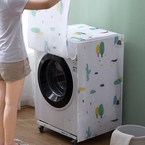 Waterproof Washing Machine Dustproof Cover Air conditioning Storage Protector Case breathable PEVA printed Covers Household