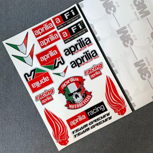 3M Highly Reflective Decals for Aprilia Racing RSV RS Tuono SR50 Motorcycle Decals Set Fairing Helmet Sticker