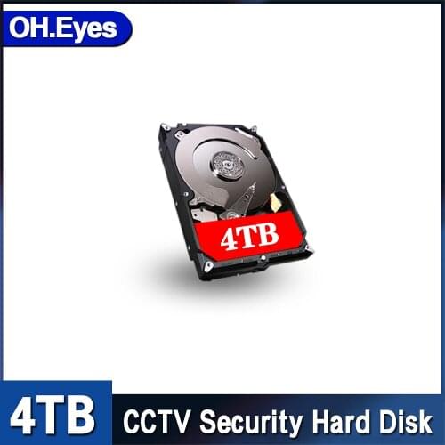 OH.eyes 3.5 inch SATAIII Hard Disk Drive 4TB HDD 64MB 7200rpm for CCTV System DVR NVR Camera Surveillance Kits
