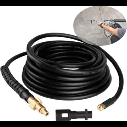 10m/15m High Pressure Washer Tube Drain Cleaning Extension Hose Set Pipe Cleaner Dredge Pipe Car Wash Tools For Karcher Lavor