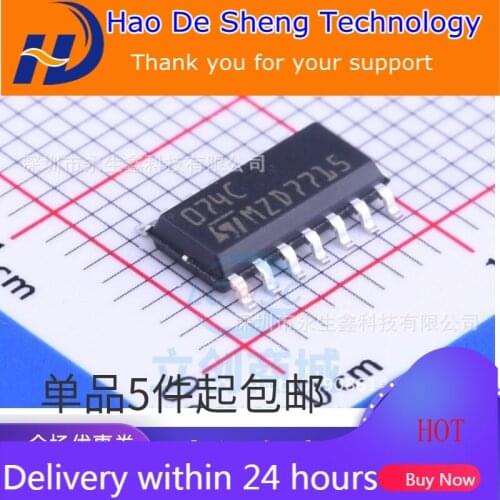 10PCS/LOT TL074C 074C TL074CDT SOP-14 ST TL074 Operational Amplifier New Original In Stock